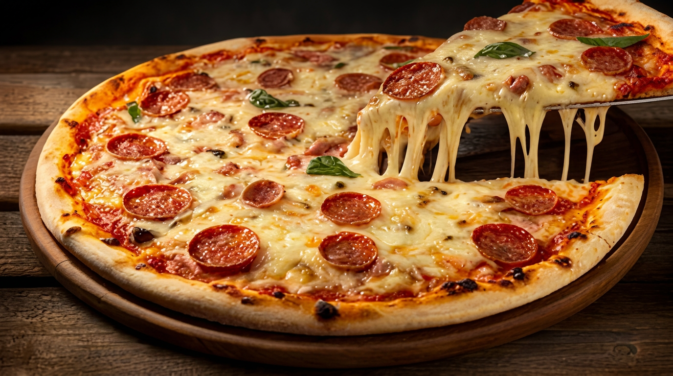 Pizza et tacos maison du fast-food Le Square